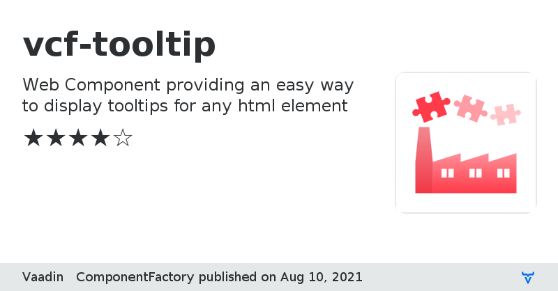vcf-tooltip - Vaadin Add-on Directory