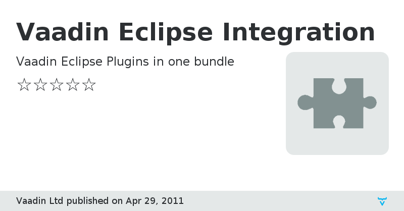 Vaadin Eclipse Integration - Vaadin Add-on Directory