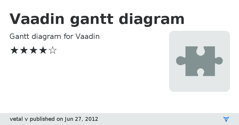 Vaadin gantt diagram - Vaadin Add-on Directory