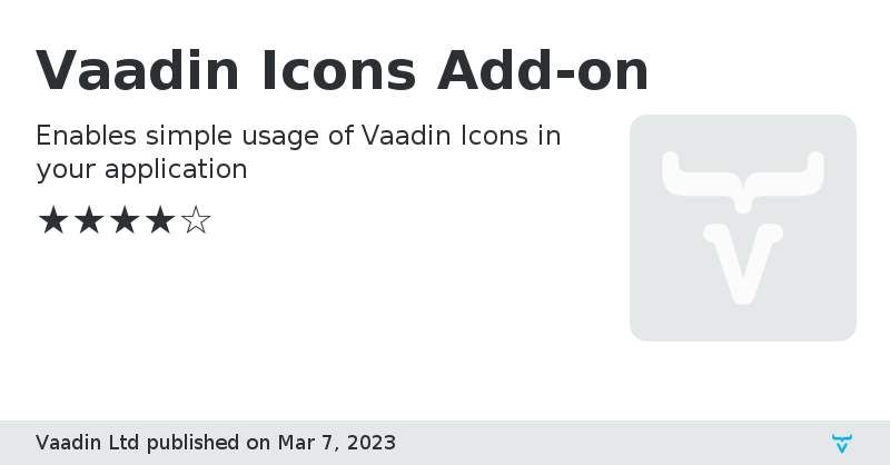 Vaadin Icons Add-on - Vaadin Add-on Directory