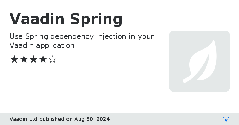 Vaadin 8 2025 spring boot