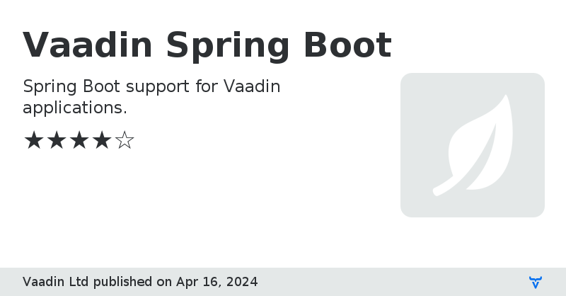 Vaadin clearance with spring