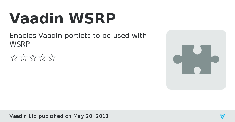 Vaadin WSRP - Vaadin Add-on Directory