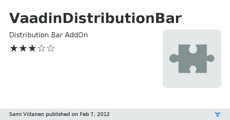 VaadinDistributionBar - Vaadin Add-on Directory