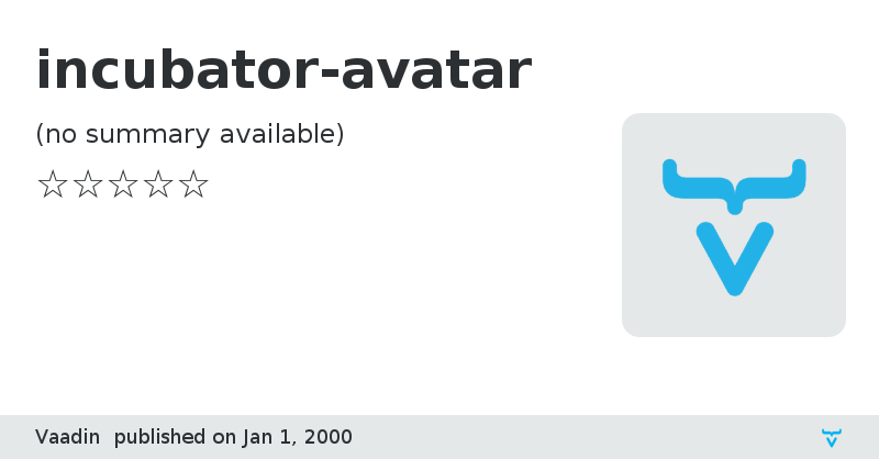 incubator-avatar - Vaadin Add-on Directory