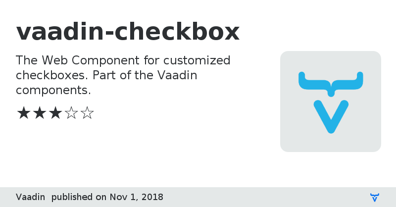 vaadin-checkbox - Vaadin Add-on Directory