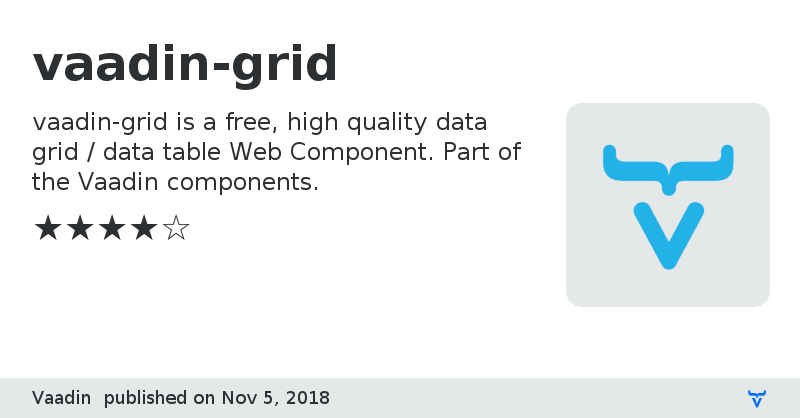 Vaadin grid deals