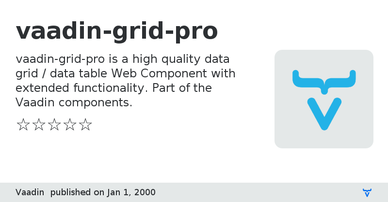 vaadin-grid-pro - Vaadin Add-on Directory