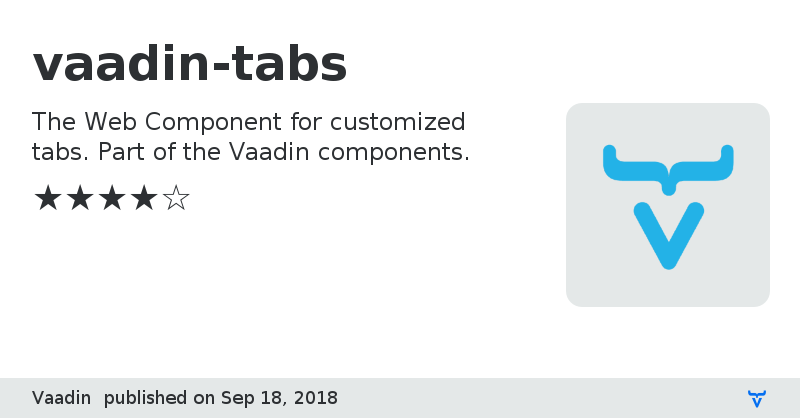 vaadin-tabs - Vaadin Add-on Directory