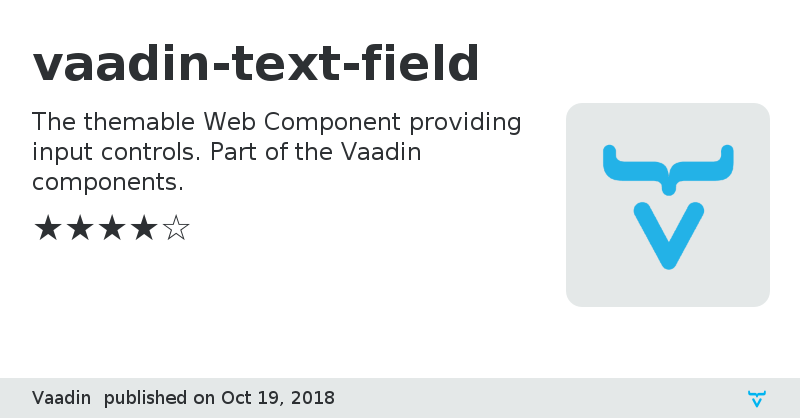 vaadin-text-field - Vaadin Add-on Directory