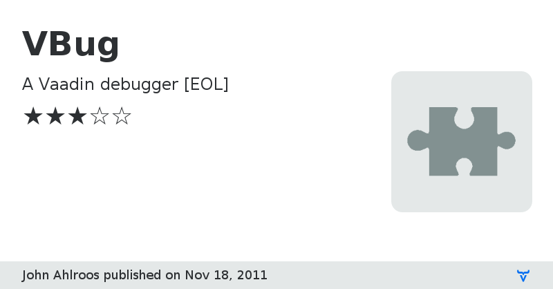 VBug - Vaadin Add-on Directory