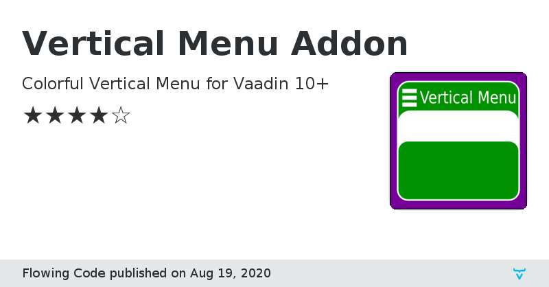Vertical Menu Addon - Vaadin Add-on Directory