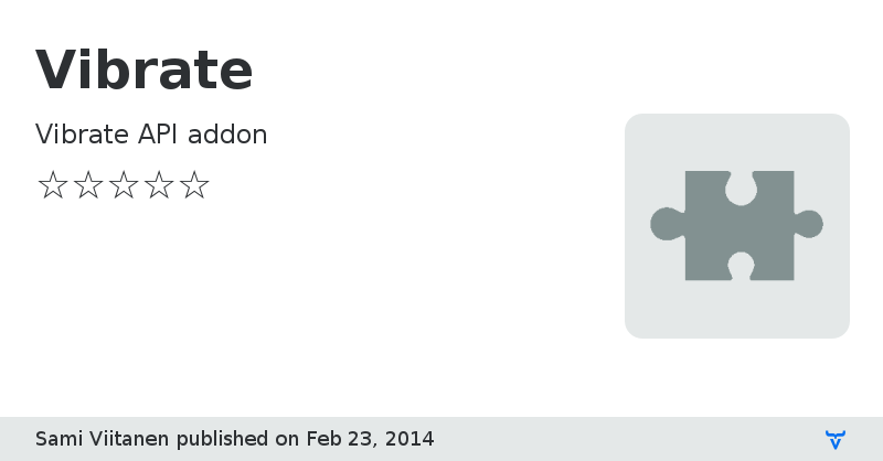 Vibrate - Vaadin Add-on Directory