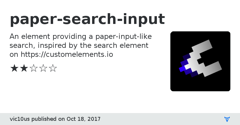paper-search-input - Vaadin Add-on Directory