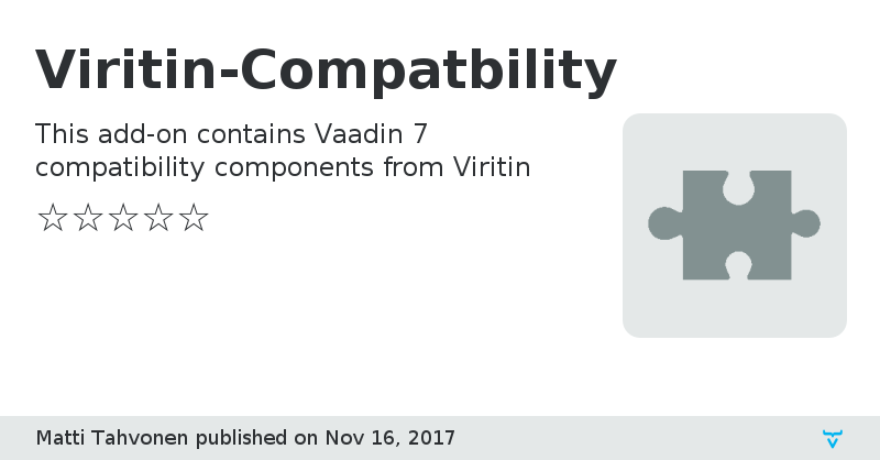 Viritin-Compatbility - Vaadin Add-on Directory