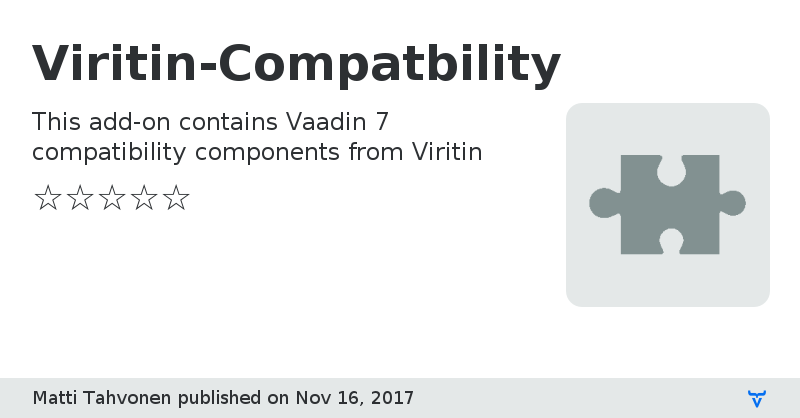 Viritin-Compatbility - Vaadin Add-on Directory