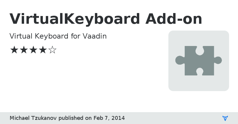 VirtualKeyboard Add-on - Vaadin Add-on Directory