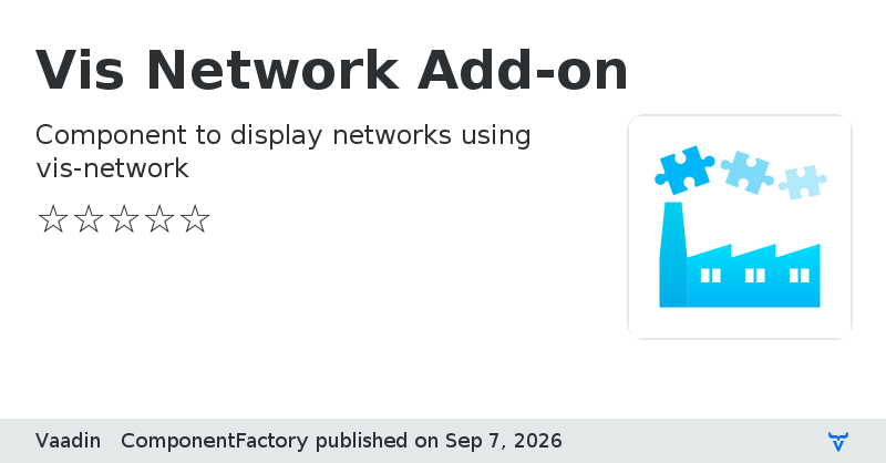 Vis Network Add-on - Vaadin Add-on Directory