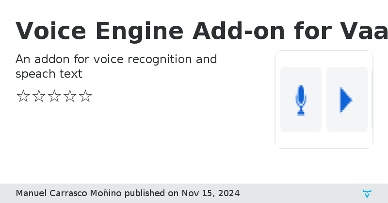 Voice Engine Add-on for Vaadin - Vaadin Add-on Directory