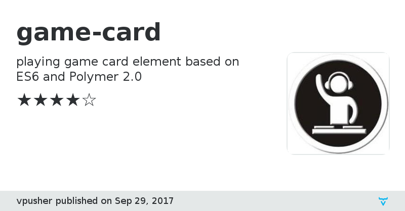 game-card - Vaadin Add-on Directory