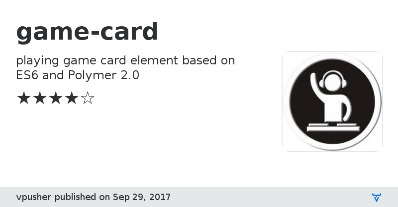 game-card - Vaadin Add-on Directory