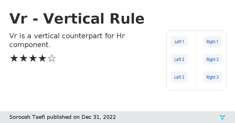 Vr - Vertical Rule - Vaadin Add-on Directory