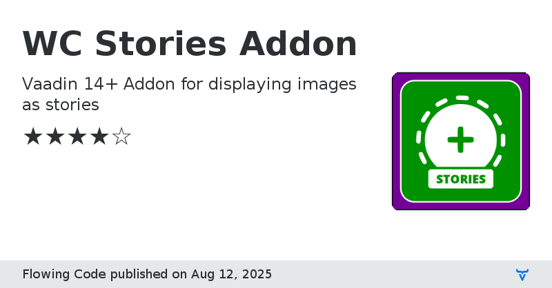 WC Stories Addon - Vaadin Add-on Directory