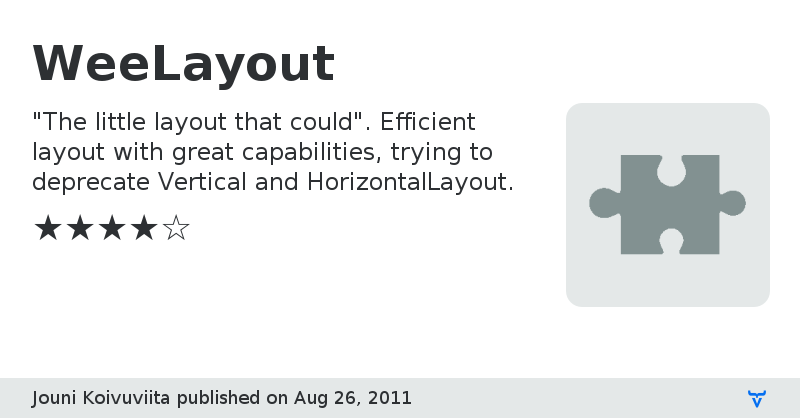 WeeLayout - Vaadin Add-on Directory