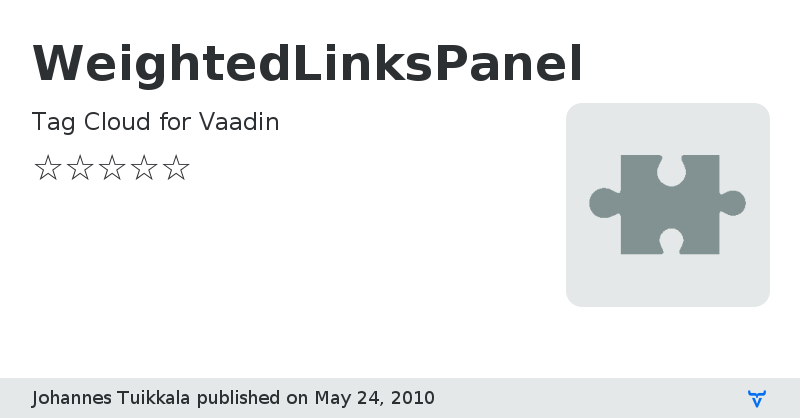 WeightedLinksPanel - Vaadin Add-on Directory