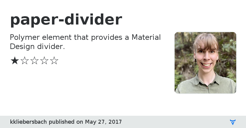 paper-divider - Vaadin Add-on Directory