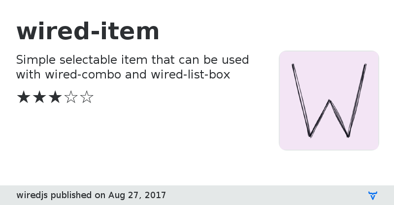 wired-item - Vaadin Add-on Directory