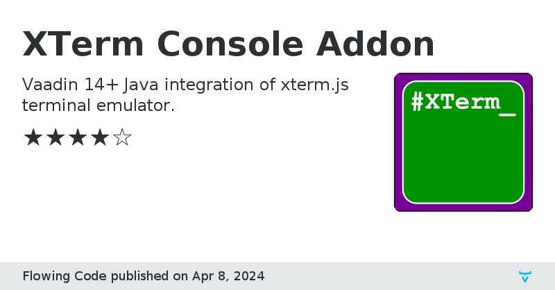 XTerm Console Addon - Vaadin Add-on Directory