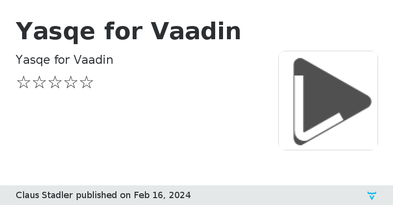 Yasqe for Vaadin - Vaadin Add-on Directory