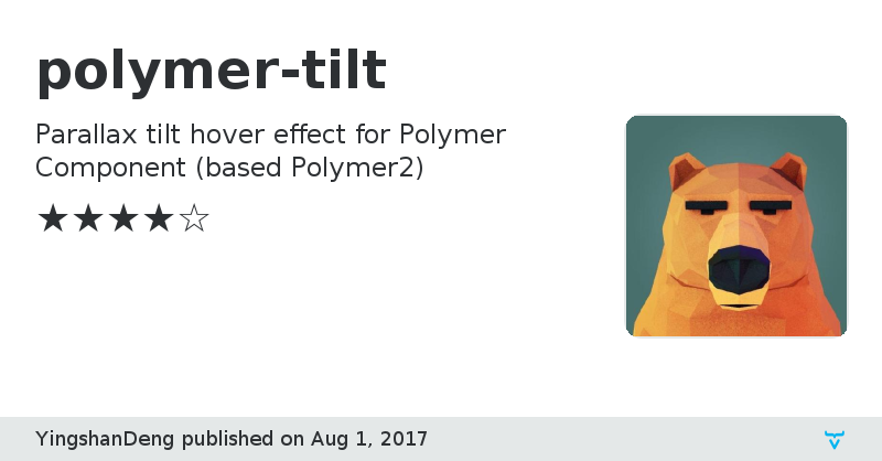 polymer-tilt - Vaadin Add-on Directory