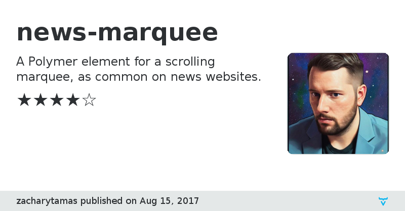 news-marquee - Vaadin Add-on Directory