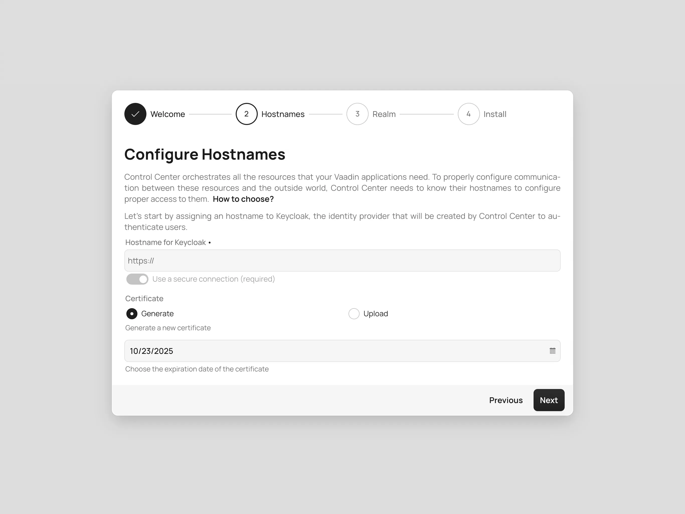 Configure Hostnames