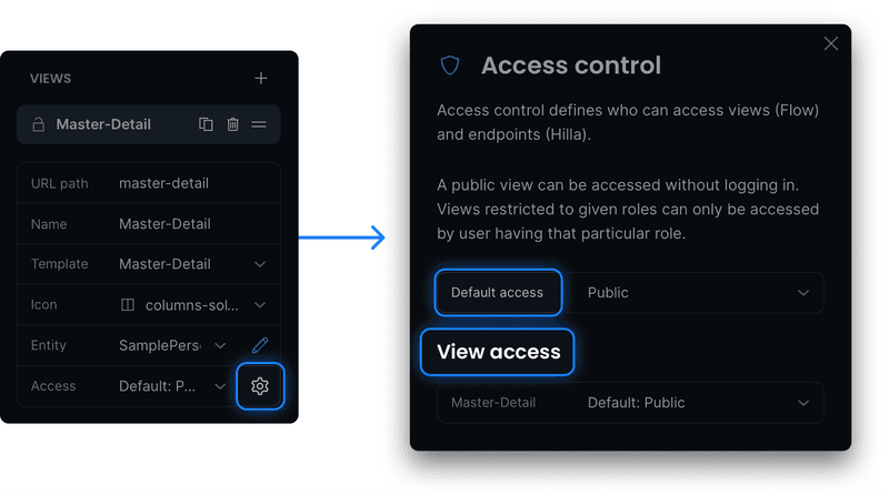 Set up security and configure access control