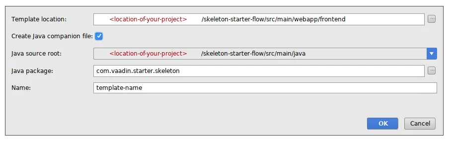 designer 3 new template dialog