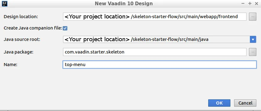 designer 3 tutorial reuse create top menu