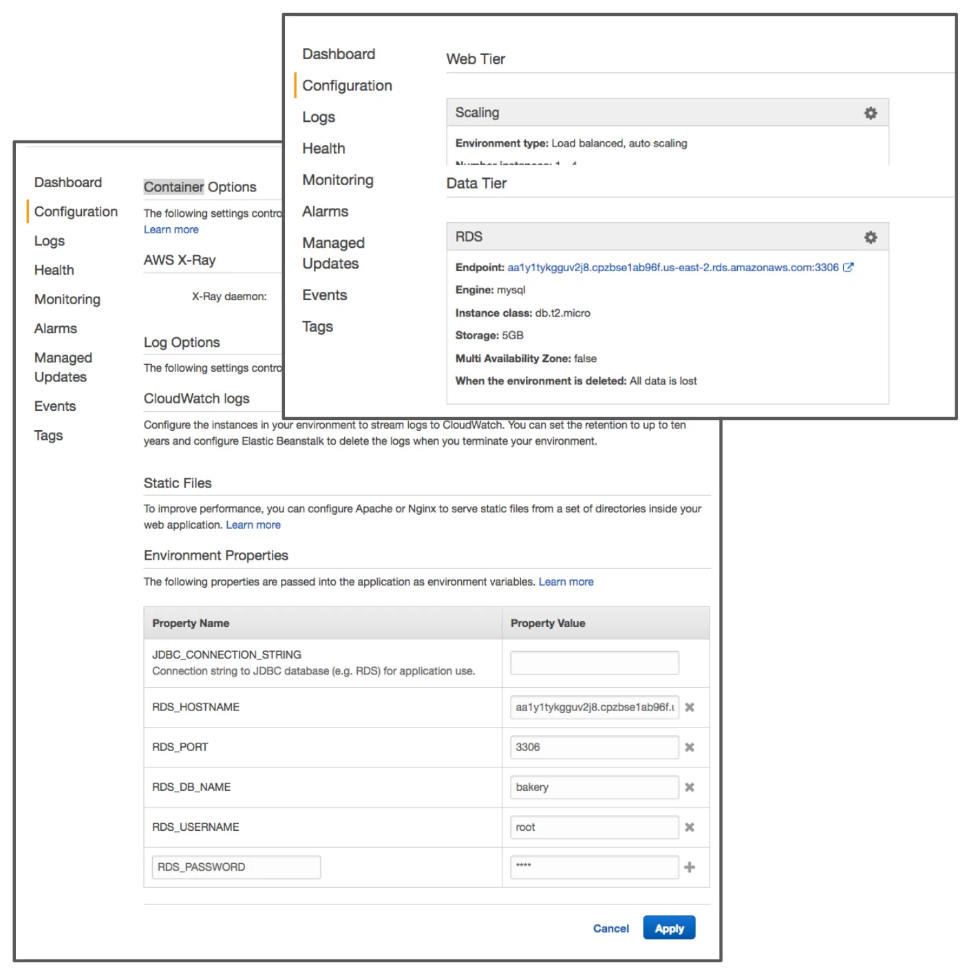 Use production mode properties