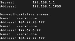 dnslookup vaadin.com