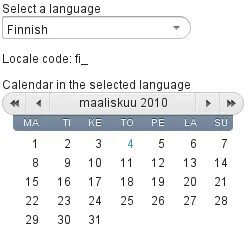 features locale selection