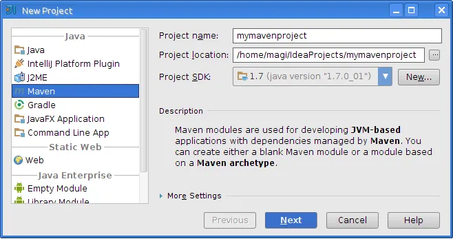 idea maven newproject 1