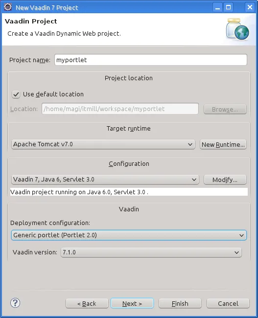 project new portlet 1