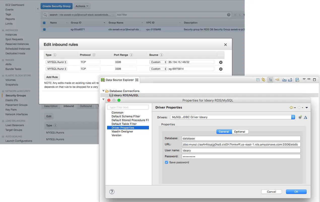 Accessing the database remotely