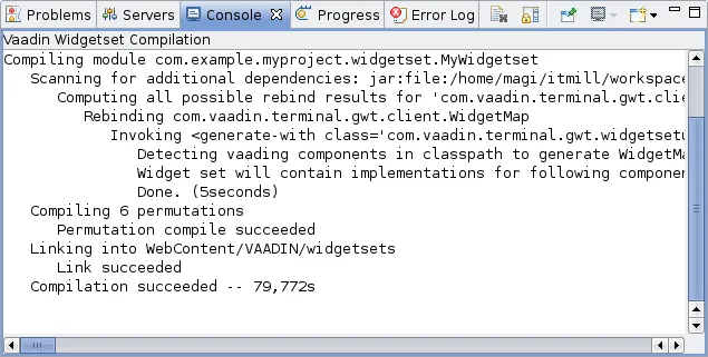 widgetset compiling