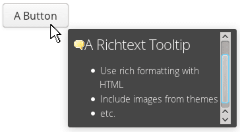 tooltip richtext withpointer hi