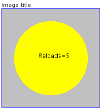 Screenshot of the stream resource example with an embedded image