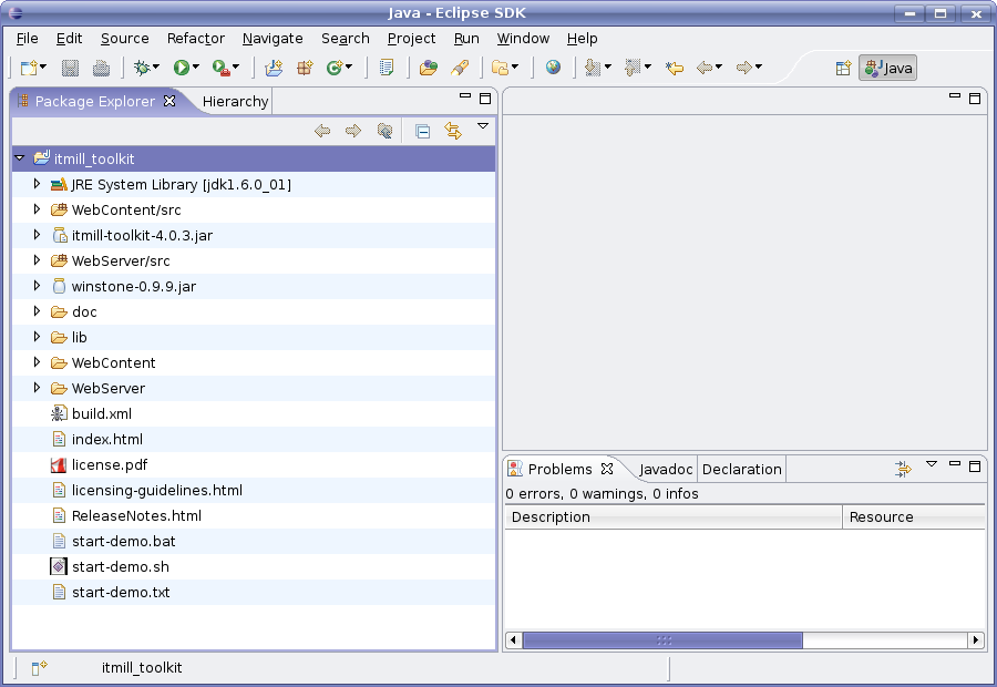 IT Mill Toolkit Imported as a Project in Eclipse