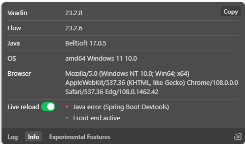 Live Reload not working - Vaadin Forum